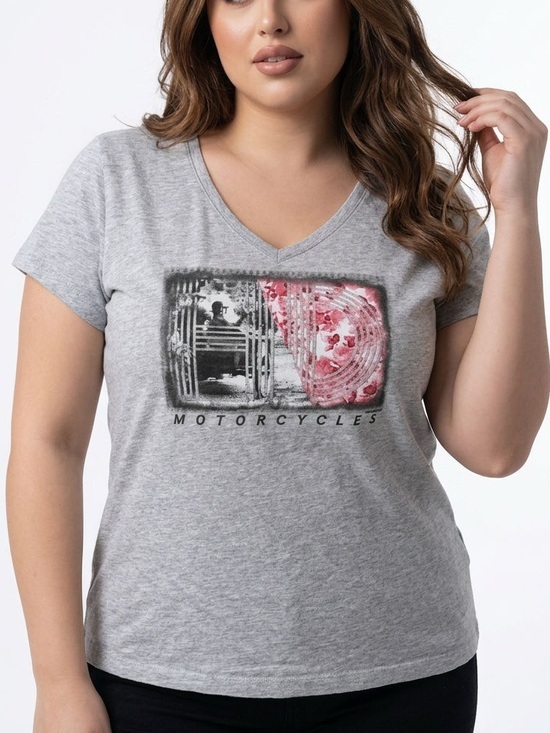 Harley-Davidson Tops - |•HARLEY-DAVIDSON•| Grey V-neck Mobile Bay Mobile, Alabama T-shirt Size 3X